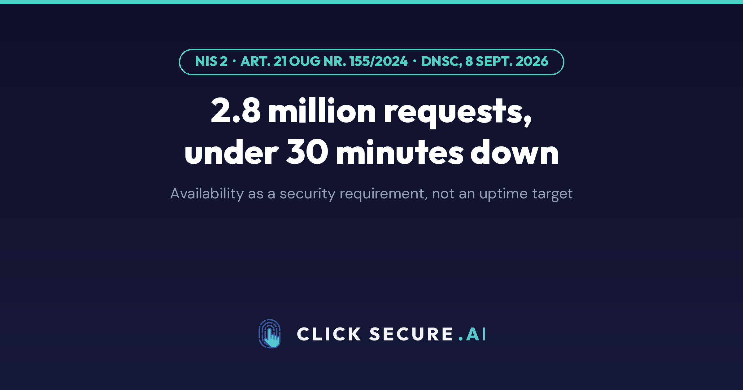 DDoS at DNSC: availability under NIS 2