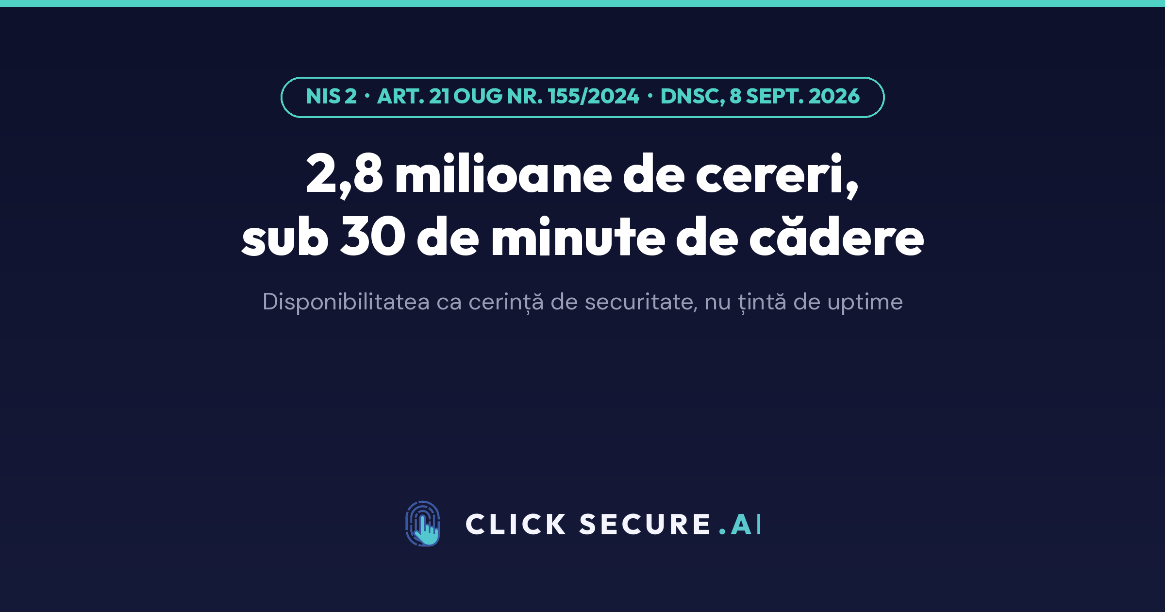 Disponibilitatea ca cerință NIS 2