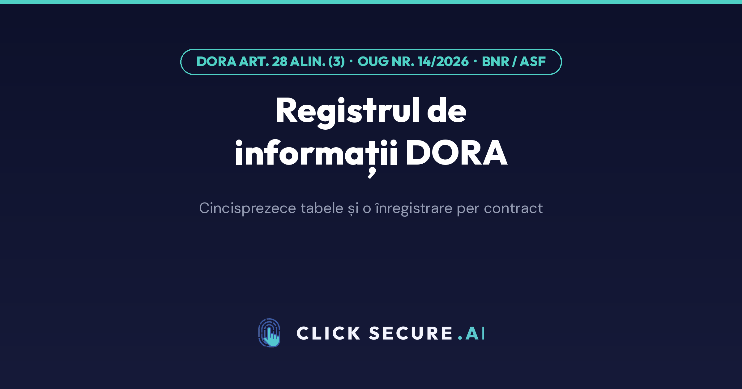 Registrul de informații DORA