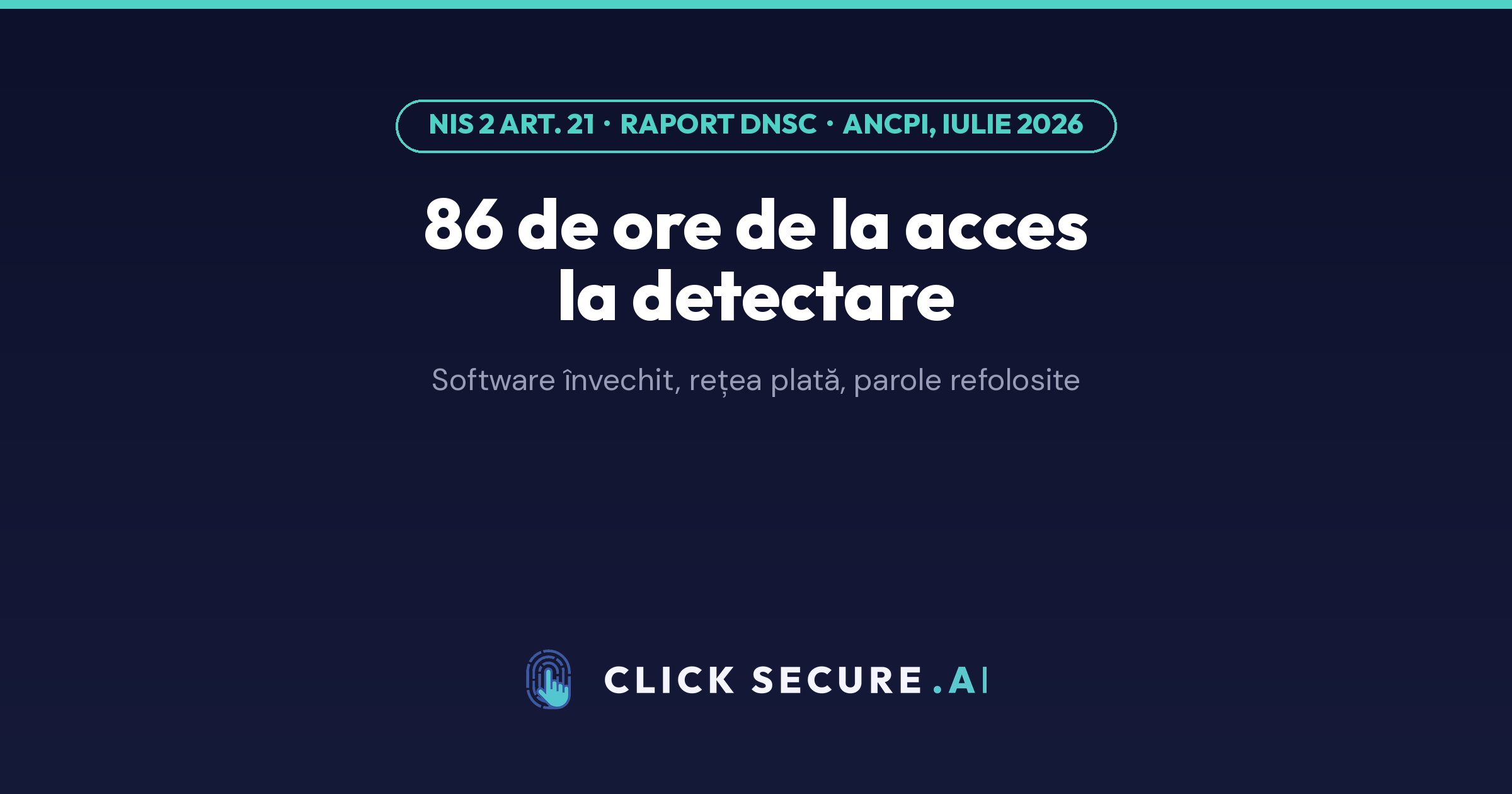 Raportul DNSC despre ANCPI și NIS 2