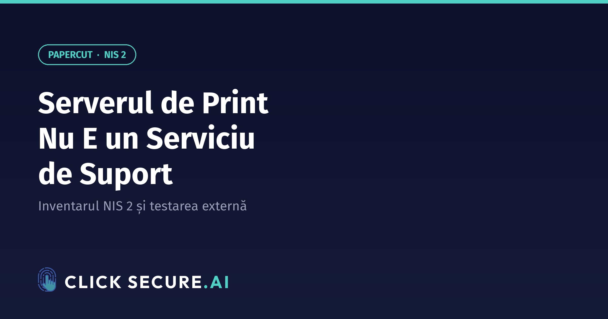 Serverul de print nu e serviciu de suport